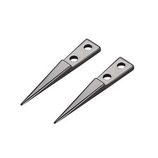 Straight Pointed Ceramic Tips Heat Resistance for Ceramic Tweezers Black 1 Pair