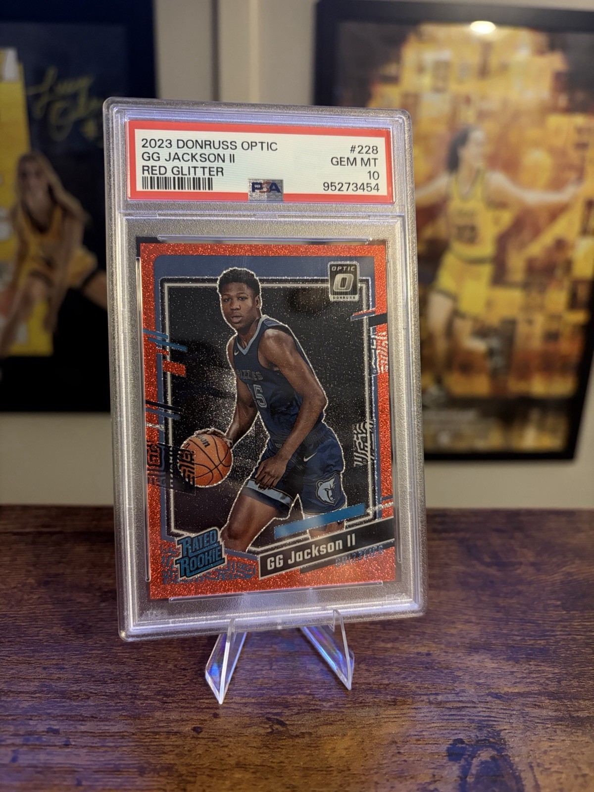 2023-24 Panini Donruss Optic - Rated Rookie GG Jackson #228 Red Glitter /75 (RC)