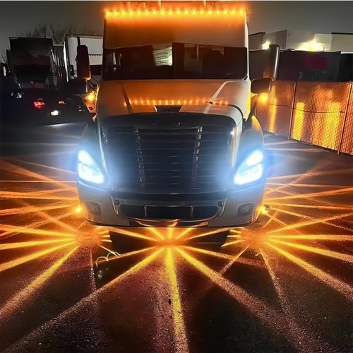 Red LED Watermelon Light BIG Side Marker Clearance Truck Trailer Turn Signal DRL - Picture 6 of 21