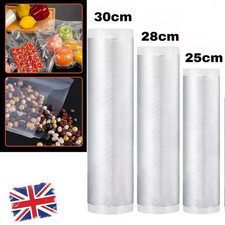 Vacuum Sealer Rolls Food Storage Bags Textured Embossed BPA Free Sous Vide uk