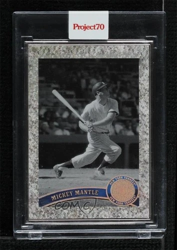 2022 Project 70 Artist Proof Silver Frame /51 Infinite Archives Mickey Mantle