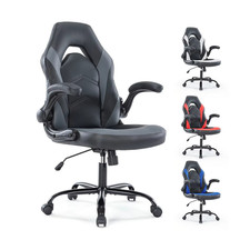 Ergonomic Office Computer Home Gaming Desk Chair Adjustable PU Leather Racing Ch