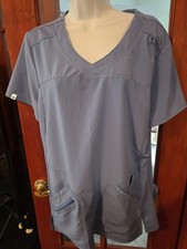 Womans Scrub Top Scrubstar Performance Ciel Blue Large