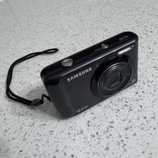 Samsung PL55 Compact Camera 12.2MP 5x Optical Zoom Black USB. Tested - Working