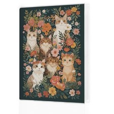 Cat Photo Albums 4x6, Cat Mom Gifts, Vintage Boho Floral Cats Small Cat Floral