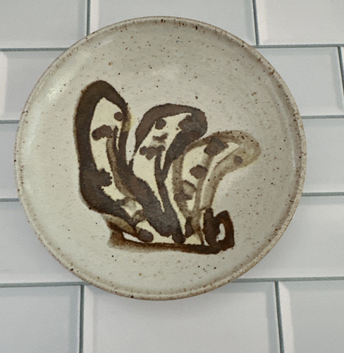Handmade Stoneware Pottery Bowl Art Glazed Catch All Trinket Dish 6" Signed