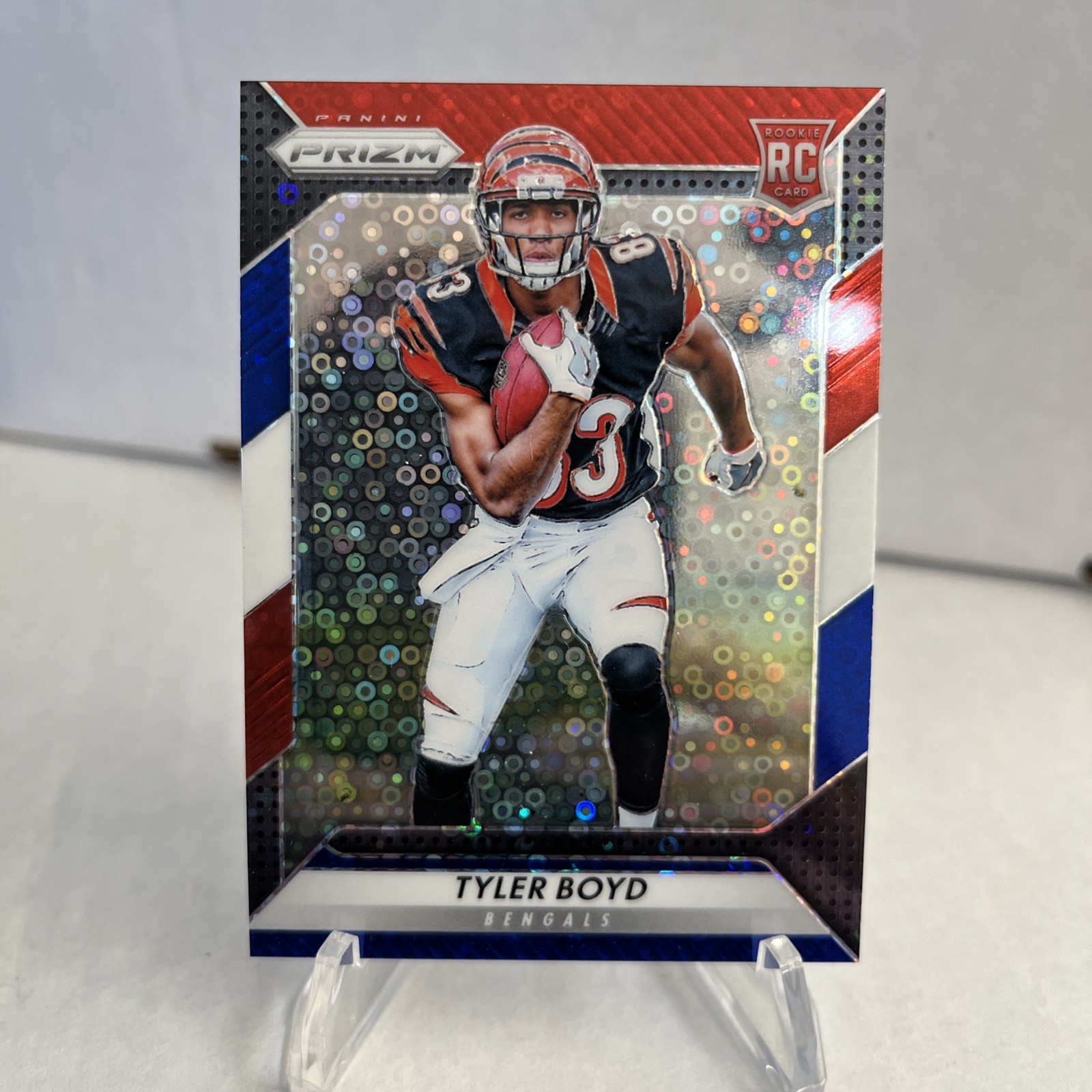 2016 Panini Prizm - Rookie Tyler Boyd #270 Red White & Blue Disco Prizm (RC)