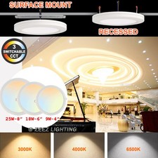 49w618w825w 3cct Surface Mountrecessed Led Panel Down Light Lamp Fixture