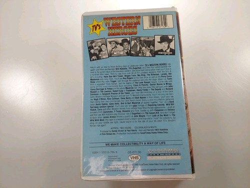 VHS - TV's Western Heroes (1993) Bonanza / Roy Rogers / Gunsmoke / The Rifleman - Picture 3 of 3