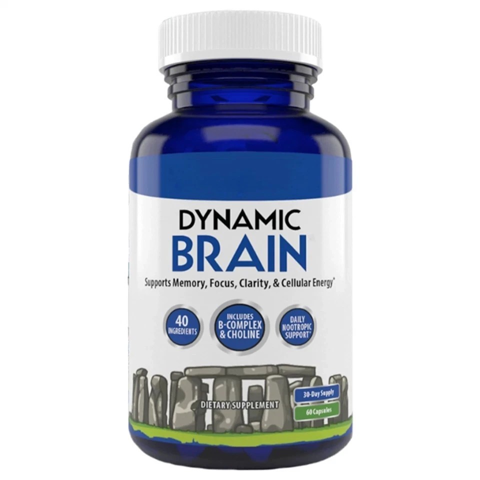 1 PACK Dynamic Brain Supplement–Focus, Memory & Clarity Support 60 Capsules