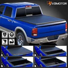 Fits 2009-2024 Dodge Ram 1500 5.6ft 57 Bed Soft Vinyl Roll Up Tonneau Cover