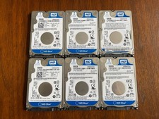 Western Digital WD Blue 500GB 2.5" THIN HDD Lot Of 6 Used Good SMART No Errors