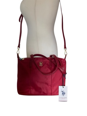 US Polo Association U.S. Polo Damen Tasche Handtasche  Umhängetasche Rot