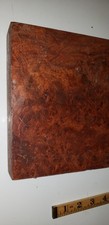 Amboyna Burl Wood  9" 9" 2" Dry.          Cut 20 Years Ago.