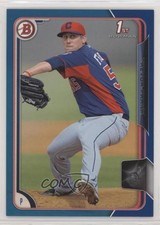2015 Bowman Prospects Blue 2/150 Trevor Frank #BP129 sh7