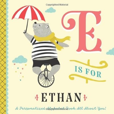 E is for Ethan: A Personalized Alph..., Custom Kids Boo