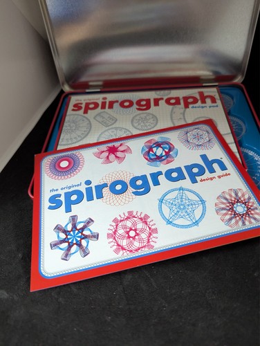 Spirograph Design Tin Set Original Super Deluxe Toy Kids Art Case Travel NIB - Picture 4 of 5