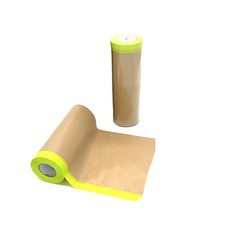 Tape and Drape Paint Masking Paper Pre-Taped Masking Paper for Painting 2 Pac...