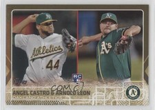 2015 Topps Update Rookie Combos Gold /2015 Angel Castro Arnold Leon #US193 7k6