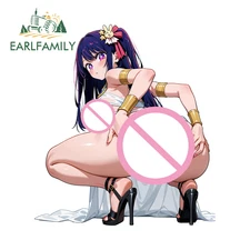 EARLFAMILY 5.1" Hoshino Car Sticker Luggage Glass Artistic Car Door PVC RV Decal