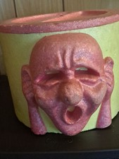 RARE ODD Styrofoam Ice Bucket Hear No Evil 1960s Oddity For Sure!