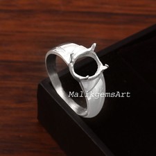 Mount Ring 925 Sterling Silver 7X9 MM Oval Cut Setting Mount Ring