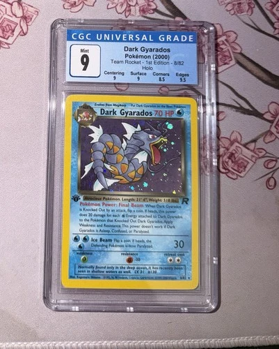 Dark Gyarados Team Rocket 1st Edition Holo CGC 9 8/82 Pokémon TCG Card