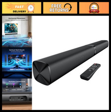 Bluetooth Sound Bar for Smart TV - 2-in-1 Detachable, Auto Volume Boost, 3 EQ Mo