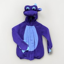 Purple Dragon With Wings Haloween Plush Costume Sz Toddler Child 3T