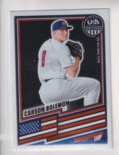 2026 Panini 18U USA Stars & Stripes Prizm 18U #61 CARSON BOLEMON RC Rookie