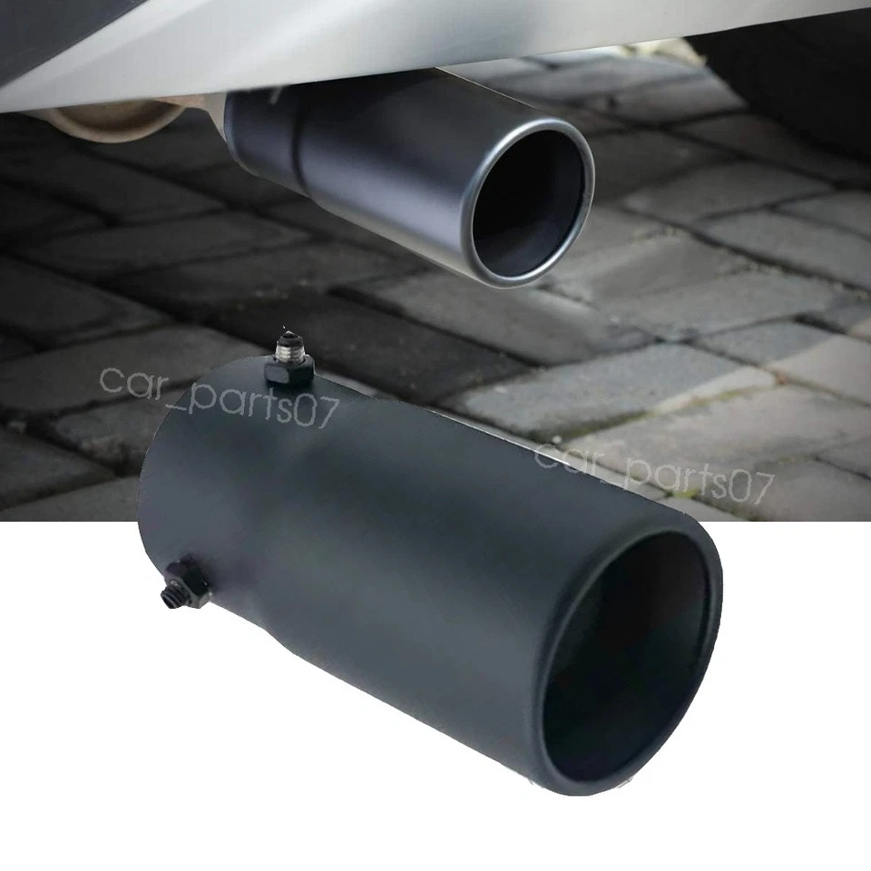 Car Exhaust Pipe Tip Rear Tail Throat Muffler StainlessSteel For Fiat 500 Abarth Foto 2 de 4