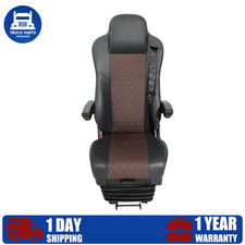 Heavy Duty Air Ride Truck Seat W Lumbar Support For Kenworth Freightliner Volvo