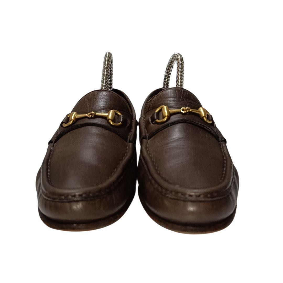 GUCCI Women's Loafers Horsebit Leather Dark brown EU35/US5 120218c thumbnail 20