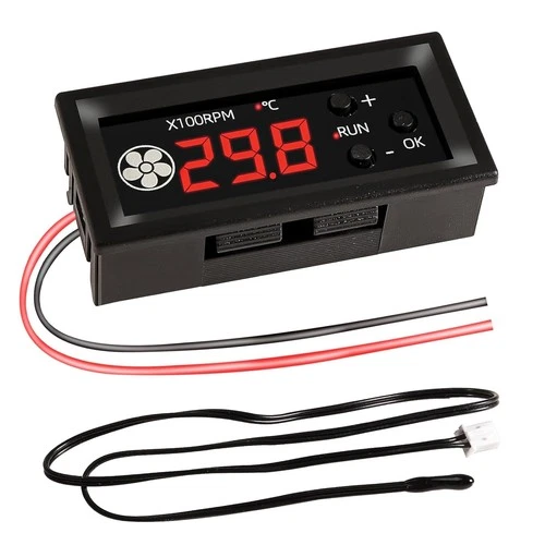 DC 12V PWM Lüftersteuerung 4pin mit Digitale Anzeige Temperatur und Drehzahl