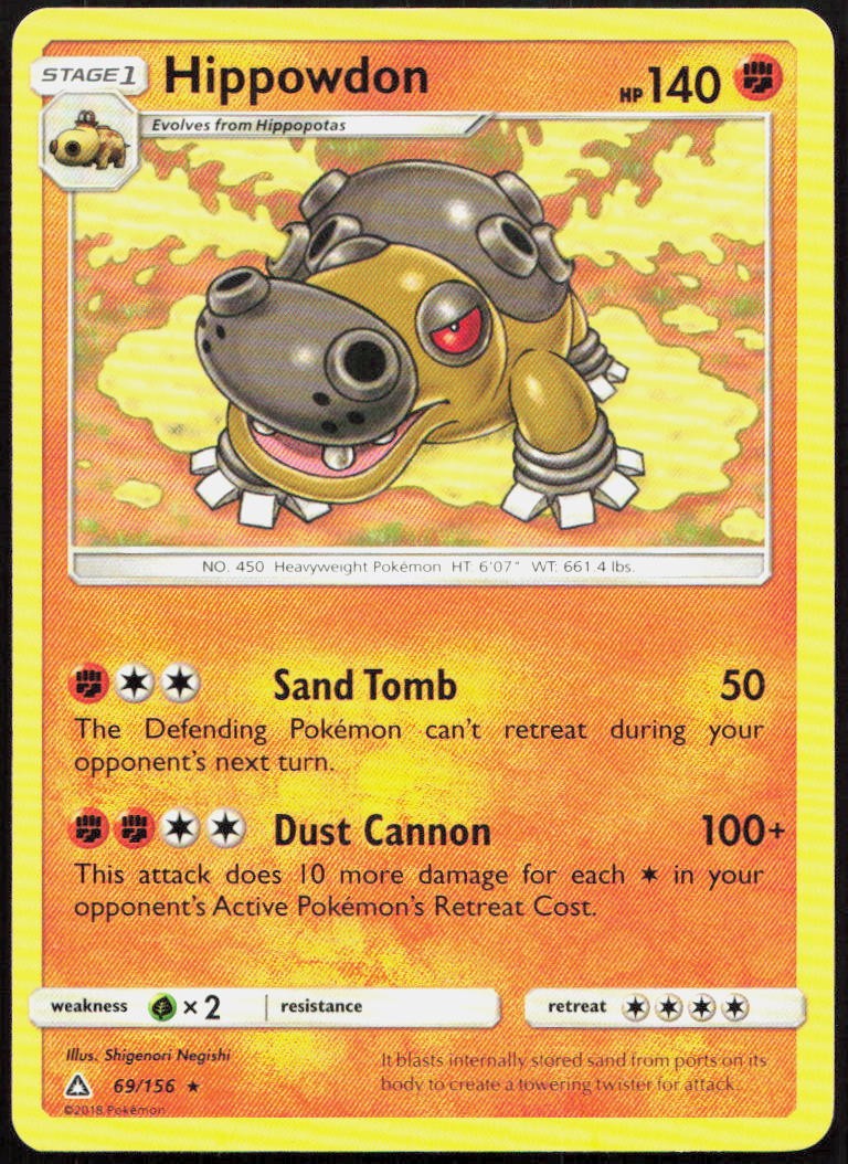 Hippowdon 69/156 Rare Ultra Prism Pokemon