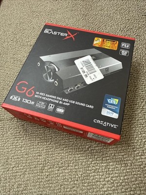 Creative Sound BlasterX G6 SB1770 Hi-Res Gaming DAC USB  External Sound Card
