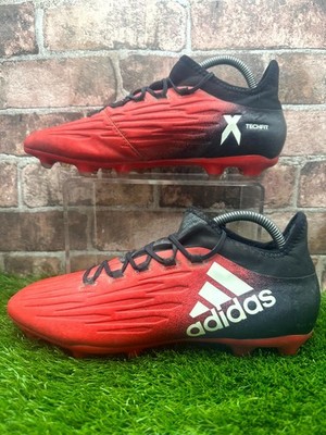 Adidas X 16.2 BB5632 Firm Ground Fußballschuhe Herren UK 8,5 rot schwarz Schnürschuhe