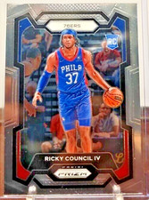 2023-24 Panini Prizm #294 Ricky Council IV Rookie RC Base Philadelphia 76ers