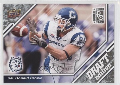 2009 Upper Deck Draft Edition Brown Donald Brown #140 Rookie RC 1m8
