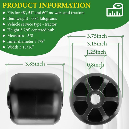 2 Stück M115245 Rasenmäher Anti Scalp Deck Rad für Oregon John Deere passt 48... - Bild 5 von 7