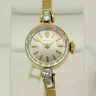 Rolex 14K Yellow Gold & Diamond Caliber 1401 Manual Ladies 1960's Cocktail Watch