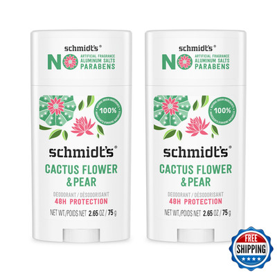 Schmidt'S Schmidts Aluminum-Free Vegan Deodorant Cactus Flower Pear 24-Hour