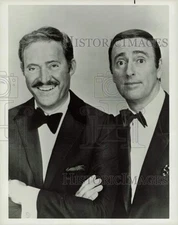 Press Photo Dan Rowan and Dick Martin on "Rowan And Martin's Laugh-In"