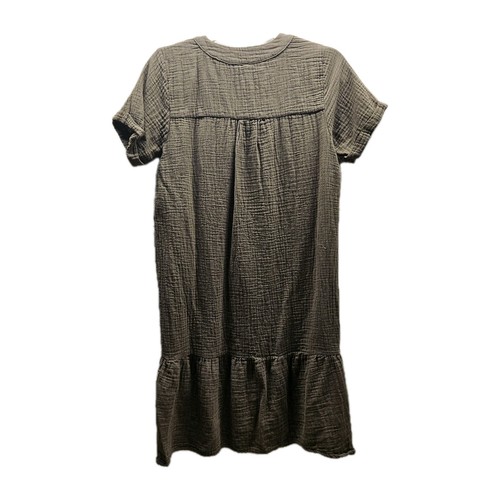 Bobi Los Angeles Womens Brown Dress XS 100% Cotton Short Sleeve - Picture 10 of 10