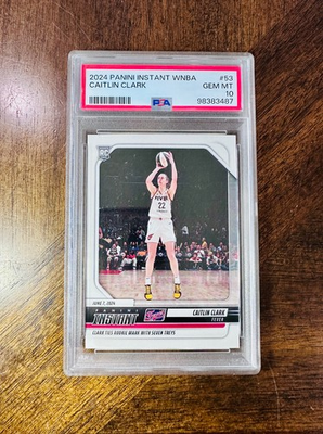 #ad 2024 Caitlin Clark RC PSA 10 Numbered # rookie RARE Rookie GEM WNBA Card #53 $399.00