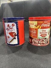 2- Coca-Cola Jigsaw Puzzle Tin "1993" 700 Piece 12" x 34" games, family activity