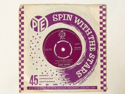 Lonnie Donegan:  Battle of New Orleans  1959  UK  EX  7''