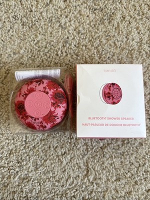 ban.do Bluetooth Shower Speaker w/ USB Charging Cord-Water Resistant - Flora-NEW