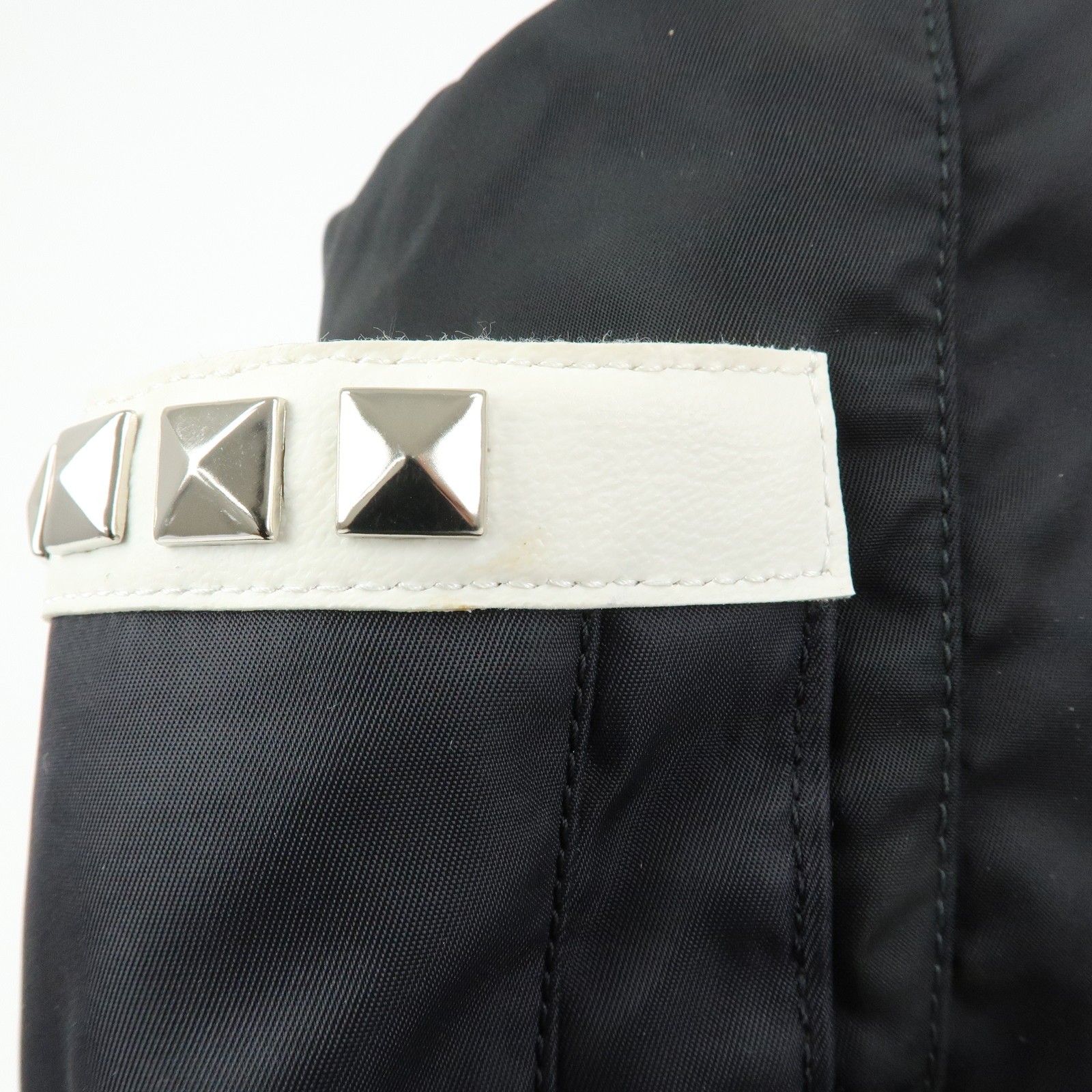 PRADA Triangle Logo Nylon Studs Backpack Rucksack… - image 15