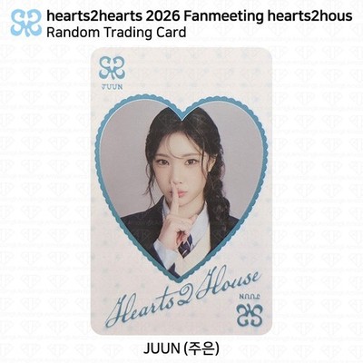 Hearts2Hearts バンコク Cafe Fansign トレカ ジュウン Hearts2Hearts Fanmeeting Heart2HOUSE Random Trading Card KPOP K